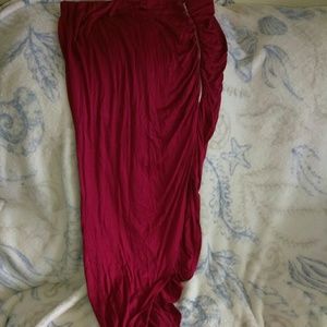 Burgundy all occasion skirt.